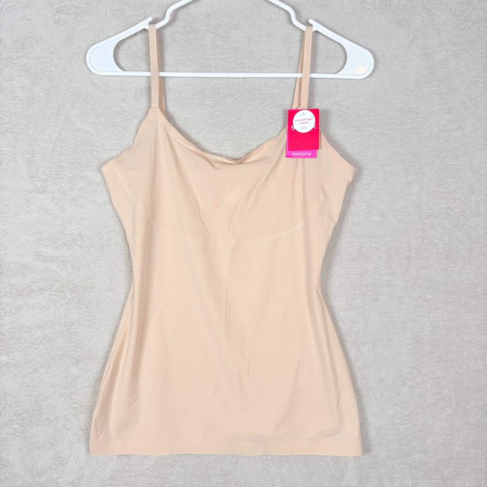 Spanx Thinstincts Cami Women Large Soft Nude Convertible Straps 10013R NEW